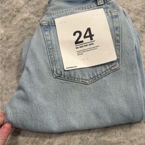 Re/Done High Rise Light Blue Jeans